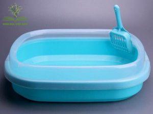 Ảnh 1: Khay vệ sinh cho mèo hình oval