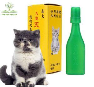 Thuốc nhỏ gáy Đài Loan rất hiệu quả trong điều trị ve rận cho mèo
